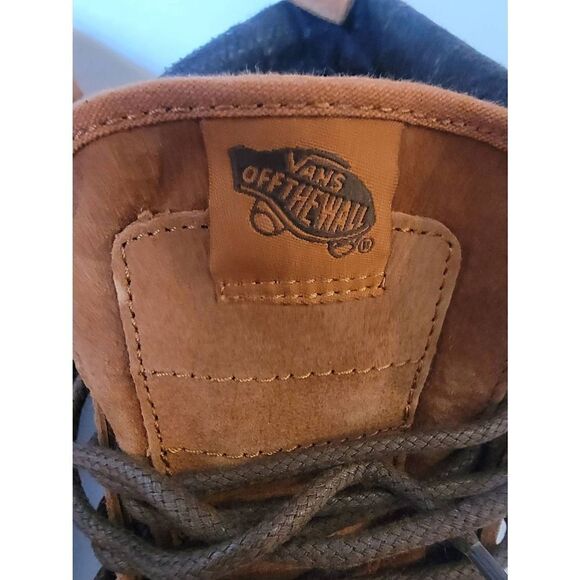 Vans Sk8 Hi Men's Brown Suede Scotch Guard High Top Sneakers Size 9 - Picture 2 of 8